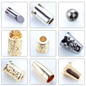 Bronze/White/Glossy black/Platinum/Gold/Rose Gold/Matte black-Alloy End Stopper