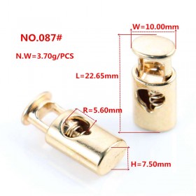 Bronze/Rose Gold/Glossy black/White/Matte black/Gold/Platinum-Alloy Rotundity Spring Buckle