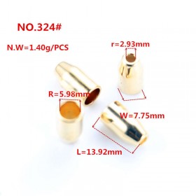 Platinum/Gold/Matte black/Rose Gold/White/Bronze/Glossy black-Alloy End Stopper Platinum/Gold/Matte black/Rose Gold/White/Bronze/Glossy black-Alloy End Stopper