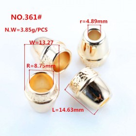 Bronze/Platinum/Gold/Matte black/Rose Gold/White/Glossy black-Alloy End Stopper Bronze/Platinum/Gold/Matte black/Rose Gold/White/Glossy black-Alloy End Stopper
